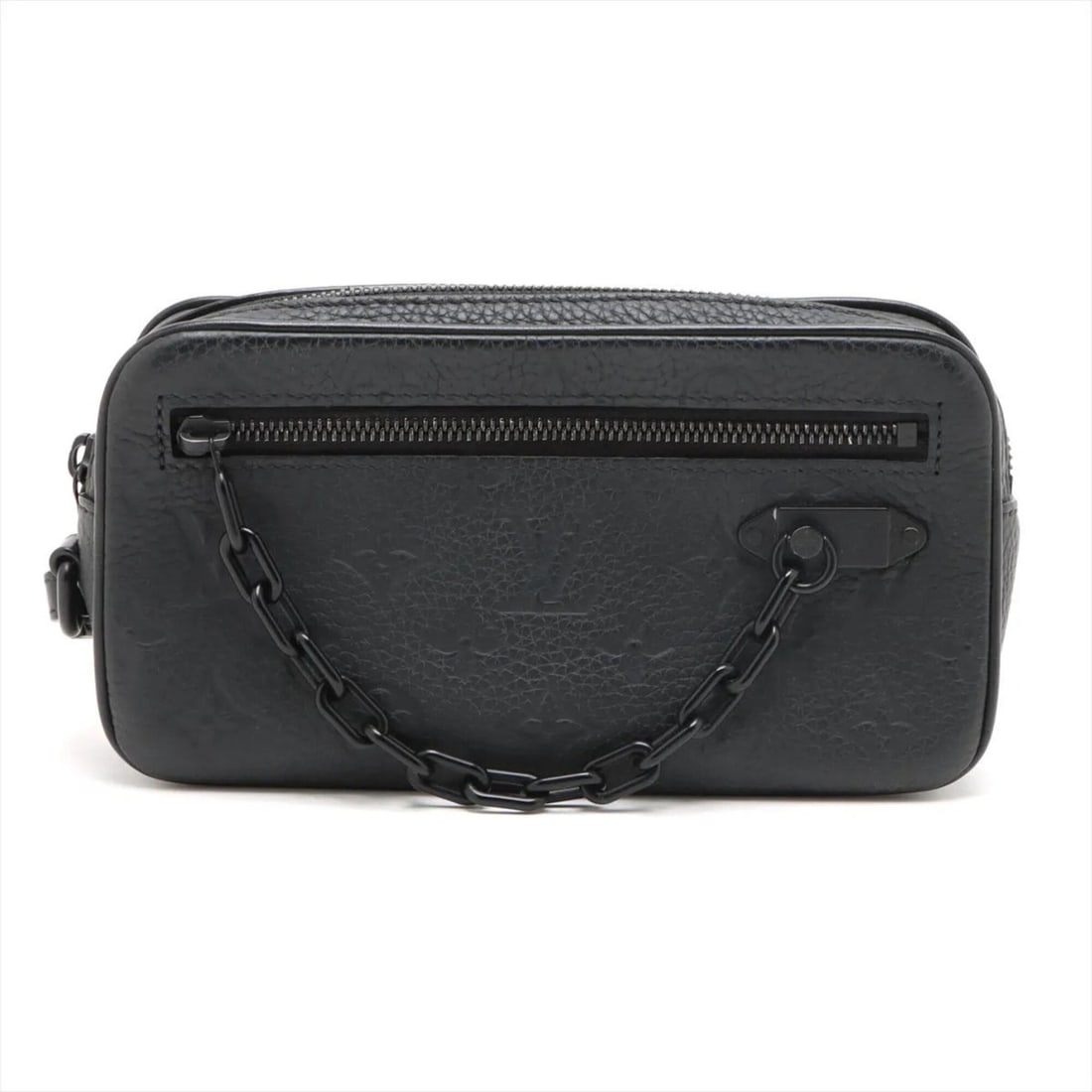 Louis Vuitton RFID-protected Taurillon Monogram Pochette Volga M55703 Leather Clutch Bag for Men: --- Catalog ---Category: SizeSize (HxWxD): 11cm x 21cm x 4cm / 4.33'' x 8.26'' x 1.57''Category: DesignType: PochetteColor: Monogram, NoirGender: MenMaterial: Leather Category: GeneralMPN: M55703Brand