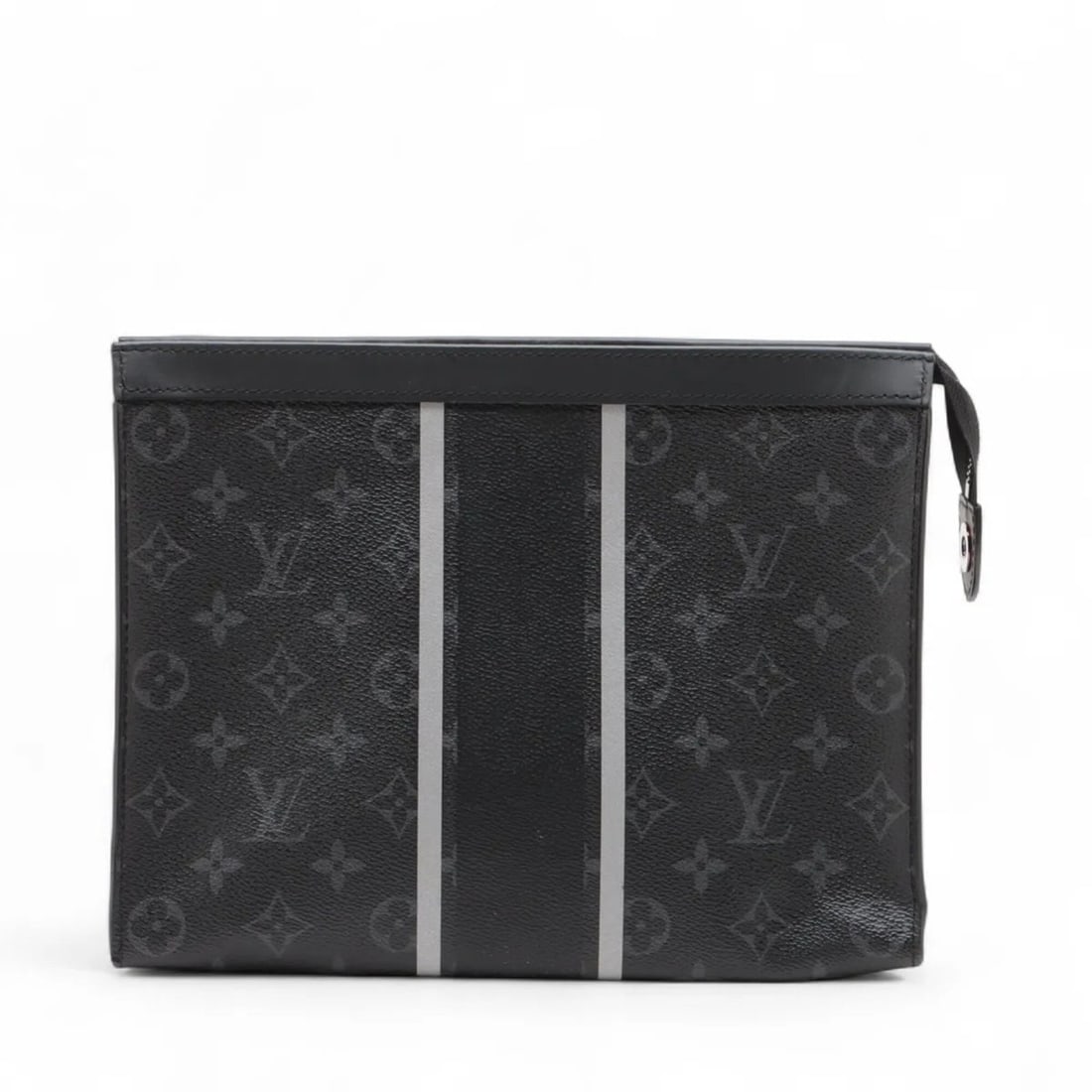 Louis Vuitton Monogram Eclipse Pochette Voyage M64440 Second Bag Leather Men's: --- Catalog ---Category: SizeSize (HxWxD): 20cm x 26cm / 7.87'' x 10.23''Category: DesignType: PochetteColor: Black, Monogram EclipseGender: MenMaterial: Leather Category: GeneralMPN: M64440Brand: Lou
