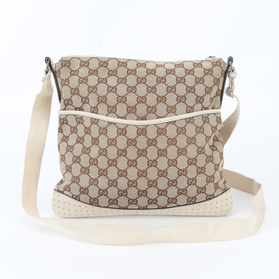 Gucci GG Canvas 145857 Leather Shoulder Bag, Crossbody Handbag, Tote Bag for Women: --- Catalog ---Category: SizeStrap Drop: 30cm / 11.81''Size (HxWxD): 28cm x 31cm x 1cm / 11.02'' x 12.2'' x 0.39''Strap Length: 130cm / 51.18''Category: DesignType: Handbag, Shoulder bag, Tote bagColo