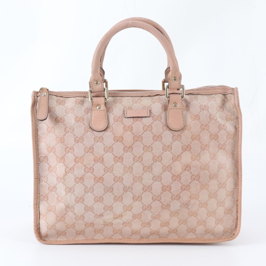 Gucci GG Supreme 190259 Leather Handbag Tote Bag - Brand Name Women's: --- Catalog ---Category: SizeSize (HxWxD): 25cm x 31cm x 14cm / 9.84'' x 12.2'' x 5.51''Category: DesignType: Handbag, Tote bagColor: PinkGender: WomenMaterial: Leather , Coated canvas Category: Gener