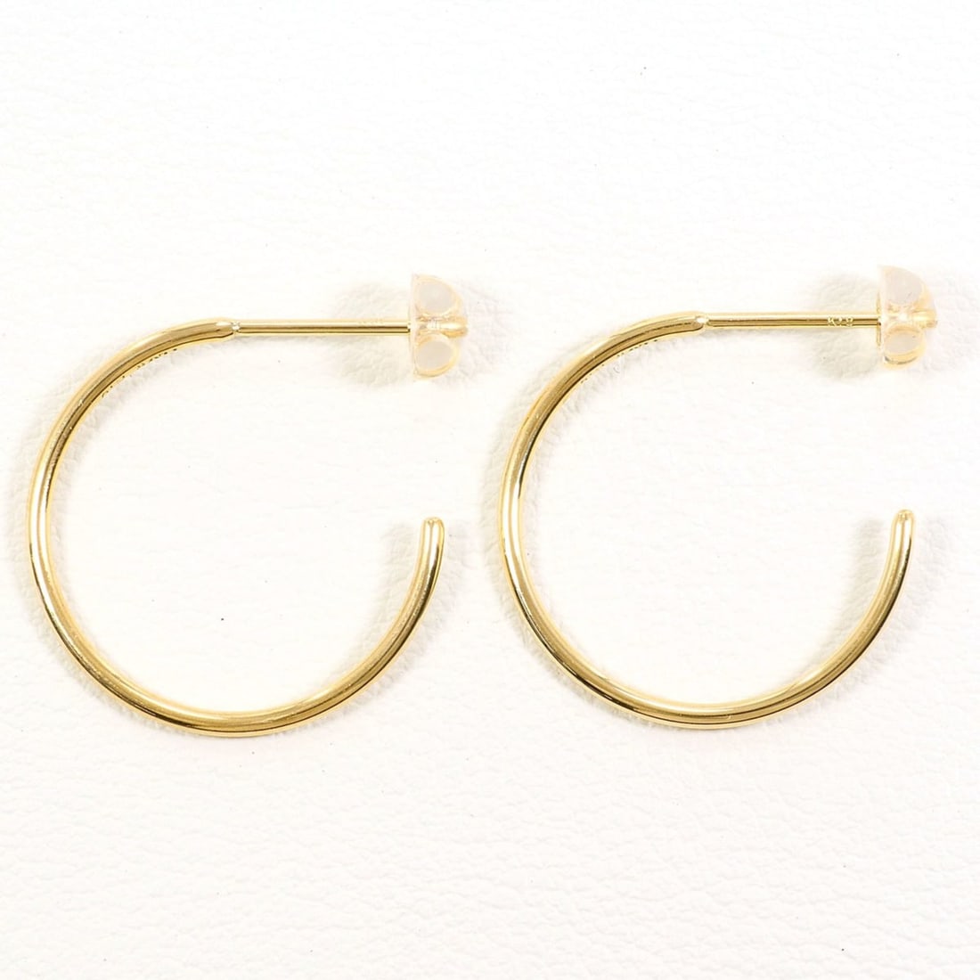 18K (18-karat) Yellow Gold Earrings, Total Weight 1.5g, Jewelry (1 of 8)