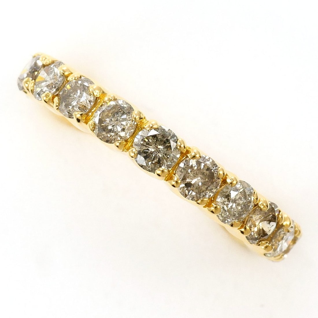 18K (18-karat) Yellow Gold Ring with 1.00ct Diamond, Certificate of Authenticity, Total Weight 2.2g, (1 of 17)