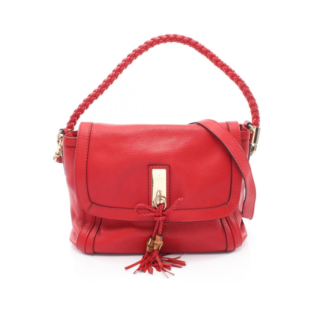 Gucci Bella 2-Way Shoulder Bag/Handbag, Leather, Women's, Red, 282301: --- Catalog ---Category: SizeSize (HxWxD): 23cm x 32cm x 14cm / 9.05'' x 12.59'' x 5.51''Category: DesignType: Handbag, Shoulder bagColor: Red colorGender: WomenMaterial: Leather Category: GeneralMPN: