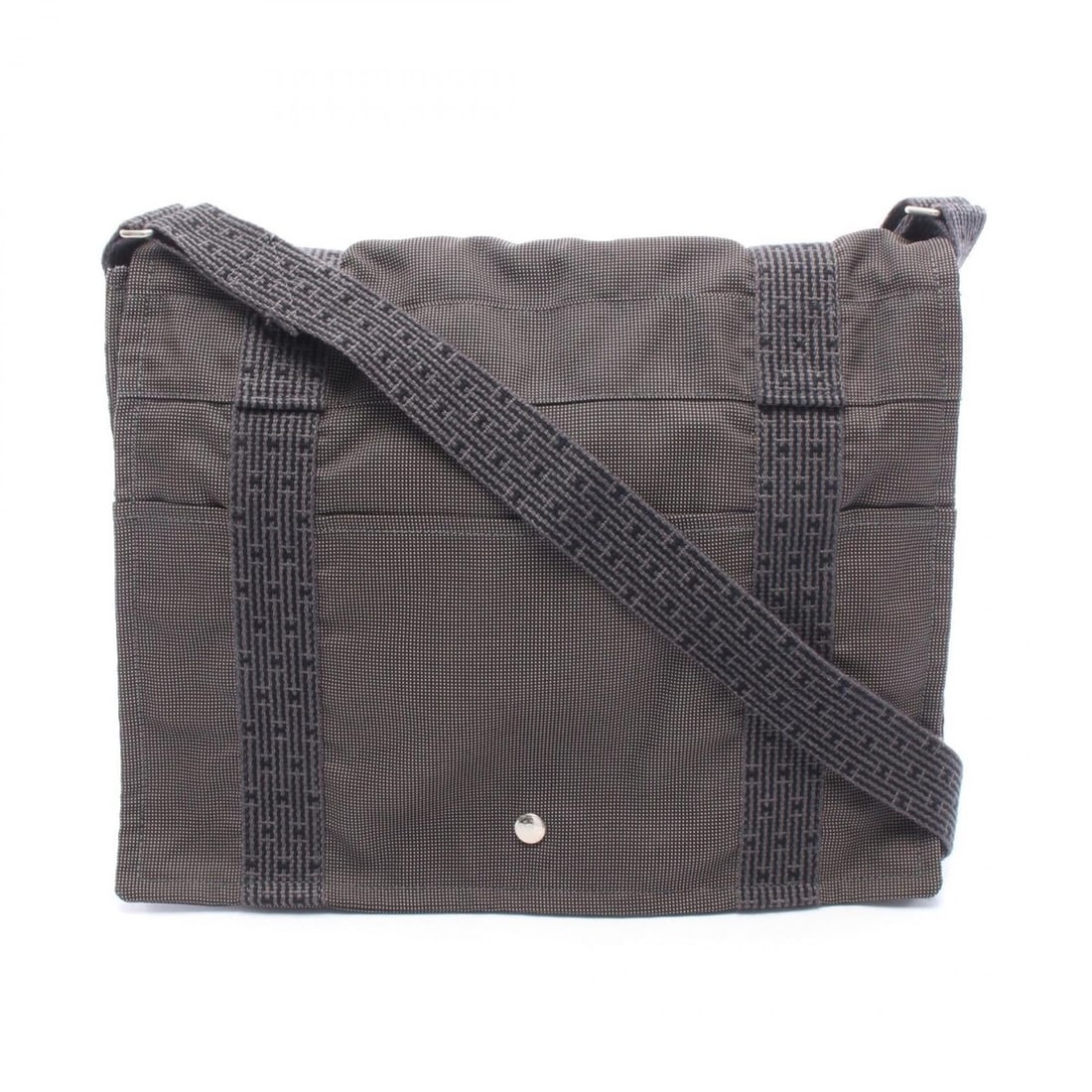 Hermes Herline Bassas MM Shoulder Bag/Handbag, Canvas, Men's/Women's, Gray (1 of 10)