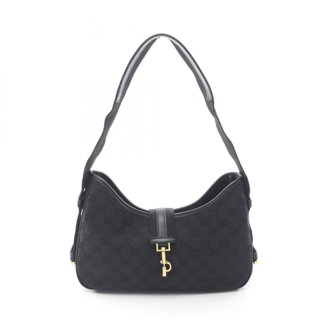 Gucci GG Canvas Shoulder Bag Handbag Leather Women's Black 92736: --- Catalog ---Category: SizeSize (HxWxD): 15cm x 28cm x 6cm / 5.9'' x 11.02'' x 2.36''Category: DesignType: Handbag, Shoulder bagColor: BlackGender: WomenMaterial: Canvas , Leather Category: GeneralM