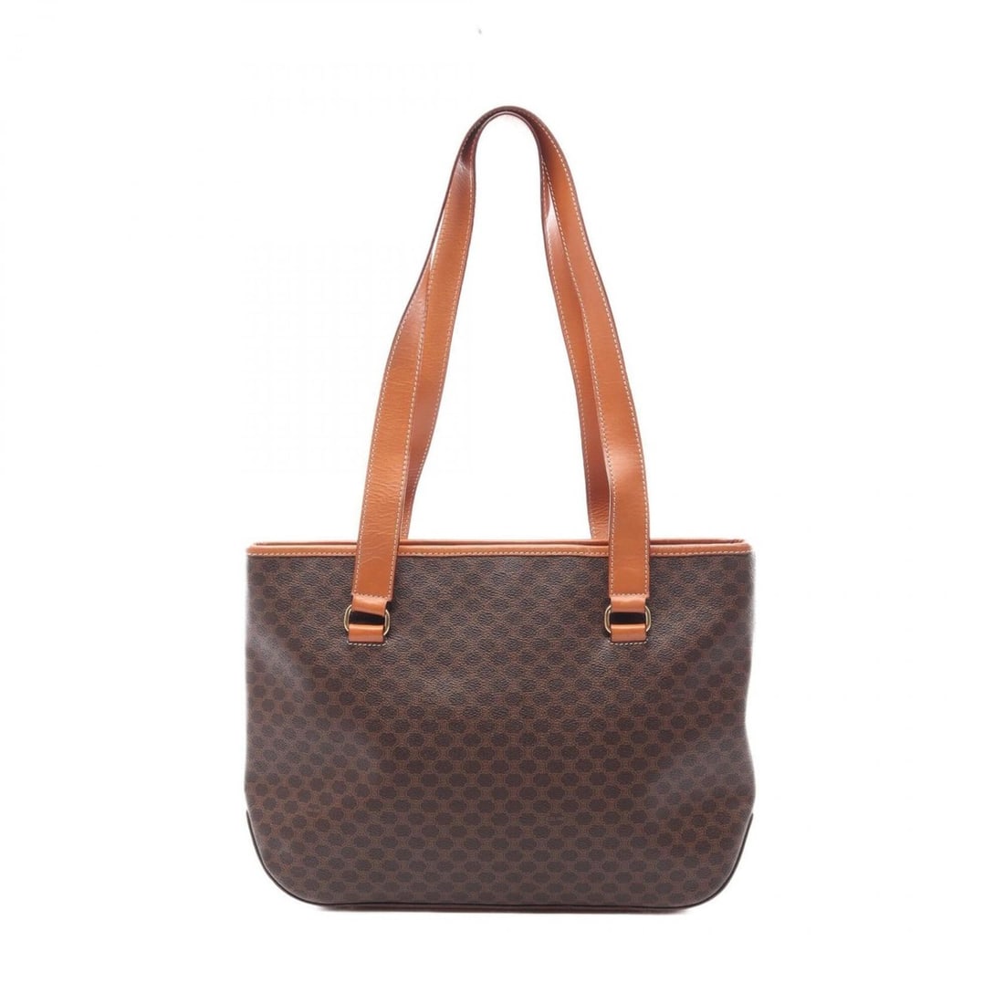Celine Macadam Tote Bag Handbag, Coated Canvas Leather, Women's, Brown (1 of 12)