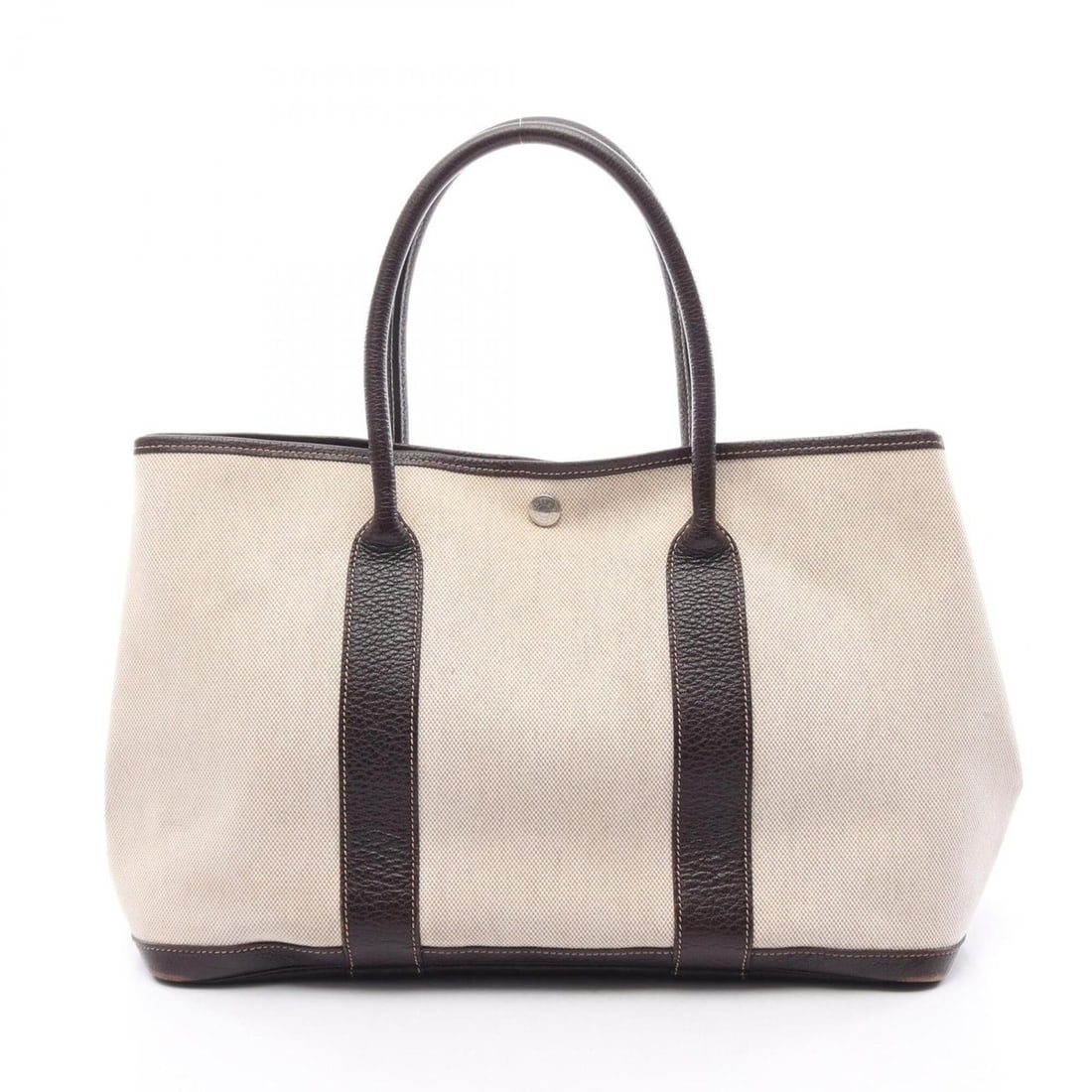 Hermes Garden Party PM Tote Bag Handbag Toile H Negonda Women's Beige/Brown (1 of 12)