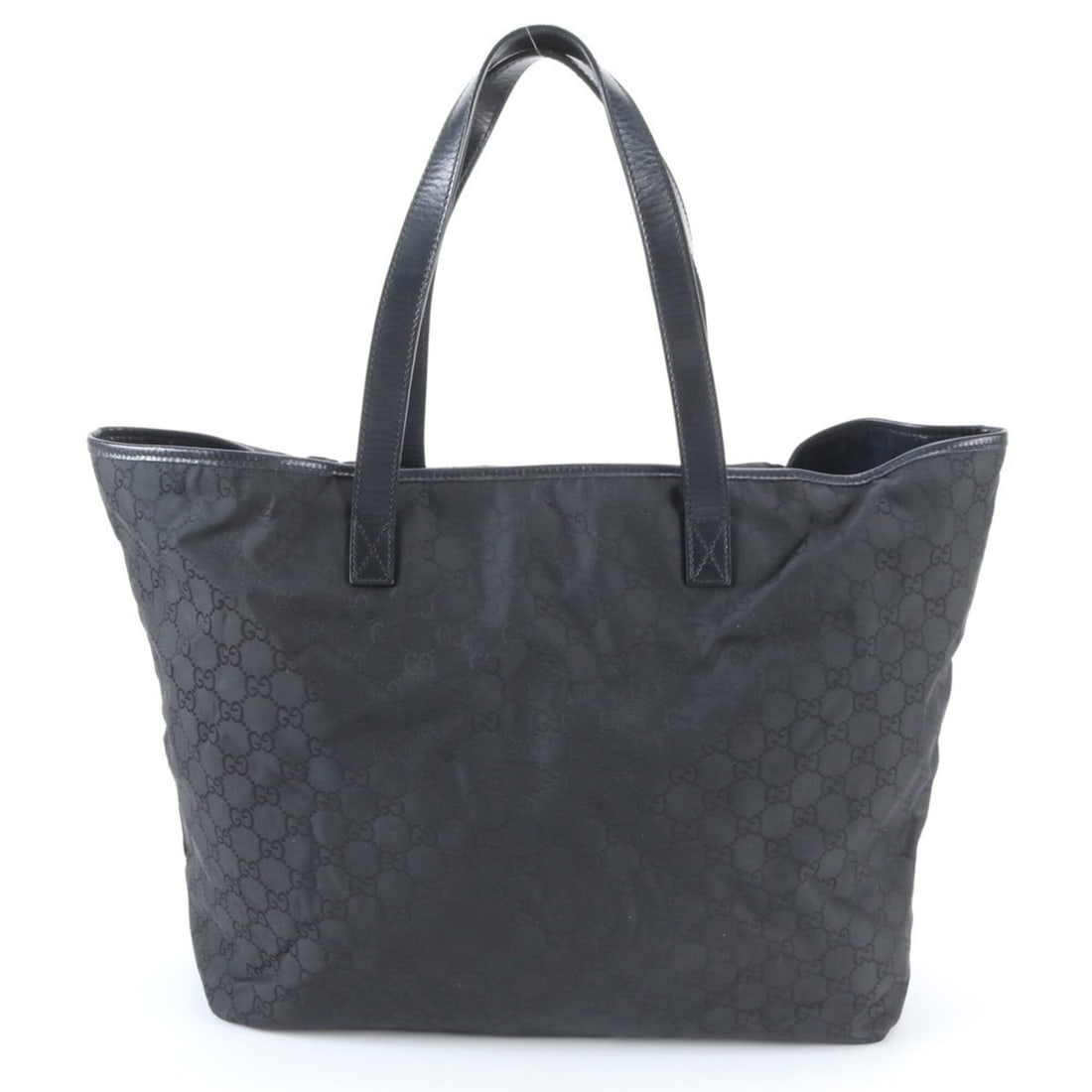 Gucci GG 257245 Leather Tote Bag Handbag Shoulder Black Men's: --- Catalog ---Category: SizeSize (HxWxD): 30cm x 35cm x 14cm / 11.81'' x 13.77'' x 5.51''Strap Length: 49cm / 19.29''Category: DesignType: Handbag, Tote bagColor: BlackGender: MenMaterial: Leather , 