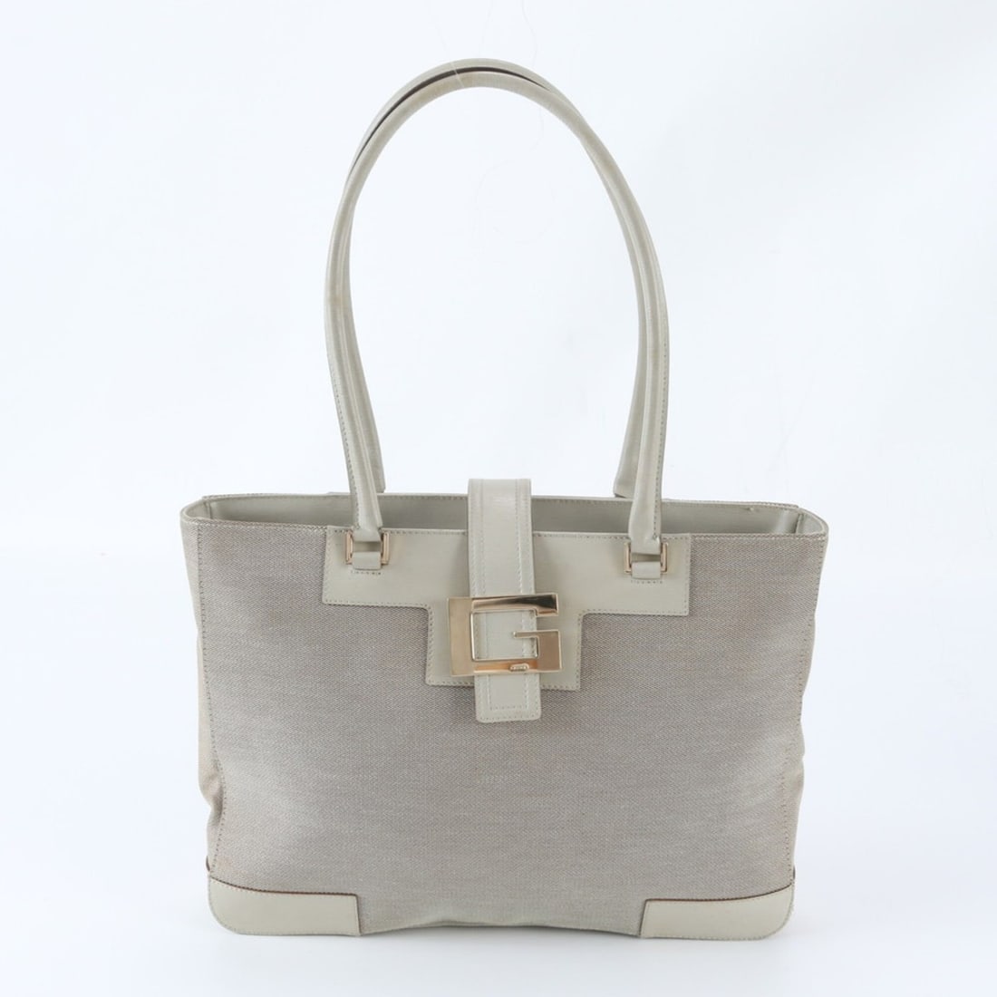 Gucci G-logo 002 1109 Leather Tote Bag Handbag Shoulder Gold Hardware Women's (1 of 12)