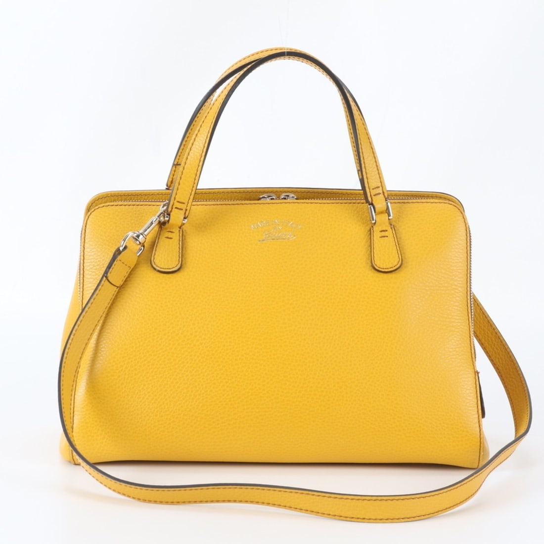 Like New Gucci Swing 377772 Leather 2-Way Shoulder Bag, Crossbody Handbag, Tote Bag for Women (1 of 14)