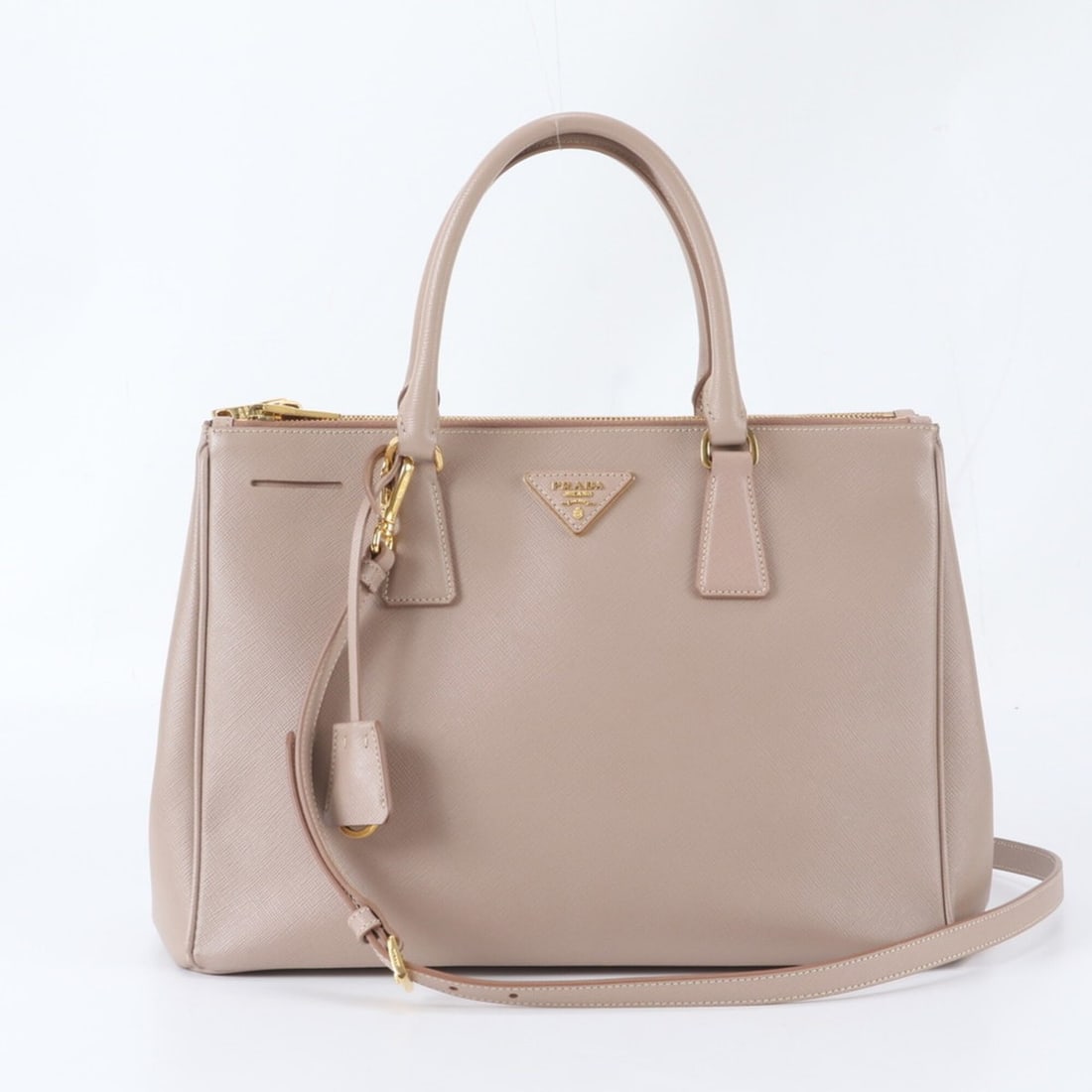Prada Saffiano Leather Galleria Triangle Logo 2-Way Shoulder Bag, Crossbody Handbag, Tote Bag for (1 of 17)