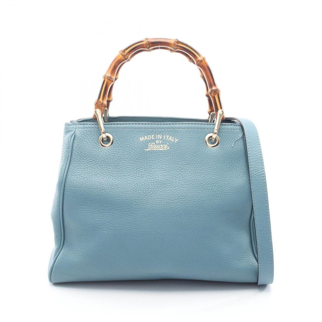 Gucci Bamboo Shopper Small 2-Way Handbag, Leather, Women's, Blue, 336032: --- Catalog ---Category: SizeSize (HxWxD): 23cm x 28cm x 13cm / 9.05'' x 11.02'' x 5.11''Category: DesignType: HandbagColor: BlueGender: WomenMaterial: Leather Category: GeneralMPN: 336032Brand: Gucci
