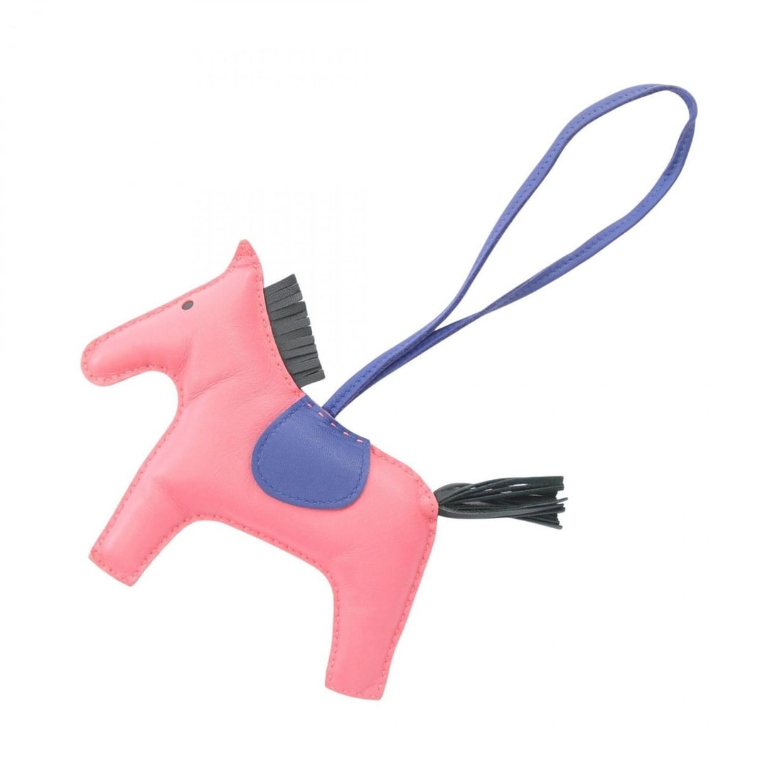 Hermes Rodeo MM Rose Azalee Blue Electric Charm Accessory Agneau Milo Women's Pink Green (1 of 10)