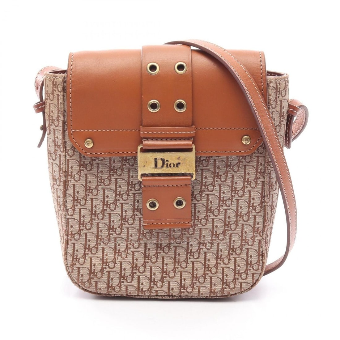 Christian Dior Dior Street Chic Trotter Shoulder Bag/Handbag, Canvas and Leather, Women's,: --- Catalog ---Category: SizeSize (HxWxD): 20.5cm x 16cm x 5.5cm / 8.07'' x 6.29'' x 2.16''Category: DesignType: Handbag, Shoulder bagColor: Beige, BrownGender: WomenMaterial: Canvas , Leather Categor