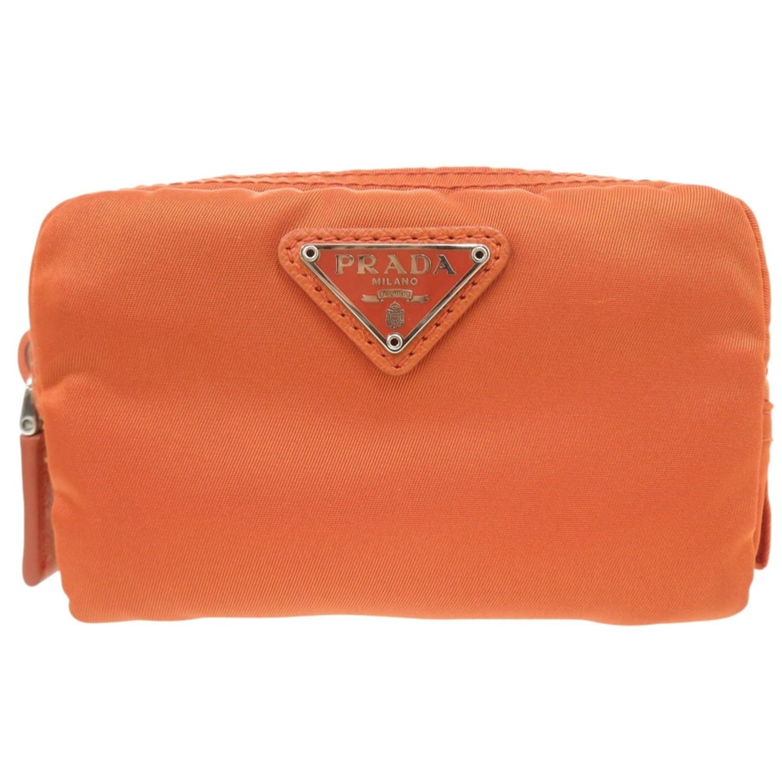 Excellent condition Prada Vera 1N0339 Nylon Orange Handbag Pouch 1687 PRADA (1 of 7)