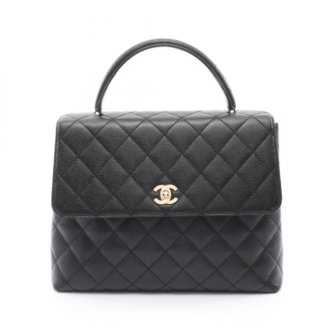 Chanel Matelassé Top Handle Bag, Handbag, Caviar Leather (Grained Calfskin), Women's, Black, A12397: --- Catalog ---Category: SizeSize (HxWxD): 23cm x 29cm x 11cm / 9.05'' x 11.41'' x 4.33''Category: DesignType: HandbagColor: BlackGender: WomenMaterial: Grained Calfskin Category: GeneralMPN: A12397Br