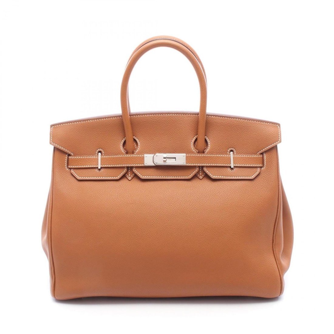 Hermes Birkin 35 Handbag, Leather, Togo Women's, Brown (1 of 11)