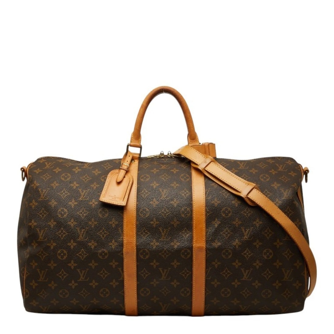 Louis Vuitton Monogram Keepall Bandoulière 55 Boston Bag Shoulder 2WAY M41414 Brown Leather Women's: --- Catalog ---Category: SizeSize (HxWxD): 31cm x 55cm x 24cm / 12.2'' x 21.65'' x 9.44''Category: DesignType: Boston bag, Shoulder bagColor: BrownGender: WomenMaterial: PVC , Leather Category: Genera