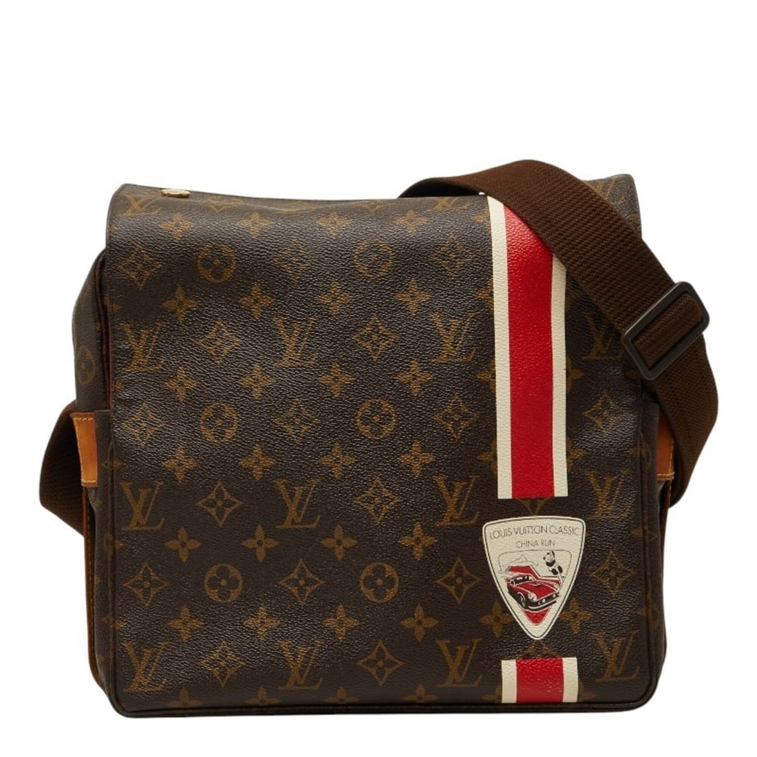 Louis Vuitton Monogram Naviglio China Run Crossbody Shoulder Bag Messenger M41431 Brown Leather: --- Catalog ---Category: SizeSize (HxWxD): 25cm x 29cm x 13cm / 9.84'' x 11.41'' x 5.11''Category: DesignType: Messenger bag, Shoulder bagColor: BrownGender: WomenMaterial: PVC , Leather Category: Gen