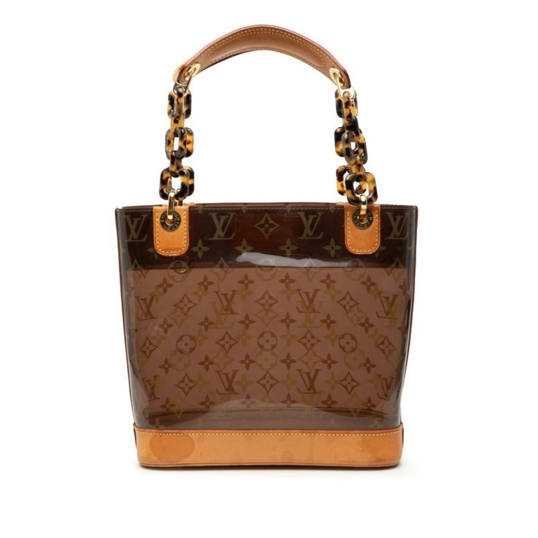 Louis Vuitton Monogram Cabas Ambre PM Handbag M92502 Brown Beige Vinyl Leather Women's LOUIS VUITTON: --- Catalog ---Category: SizeSize (HxWxD): 23cm x 24cm x 10cm / 9.05'' x 9.44'' x 3.93''Category: DesignType: HandbagColor: Beige, BrownGender: WomenMaterial: PVC , Leather Category: GeneralBrand: Lou