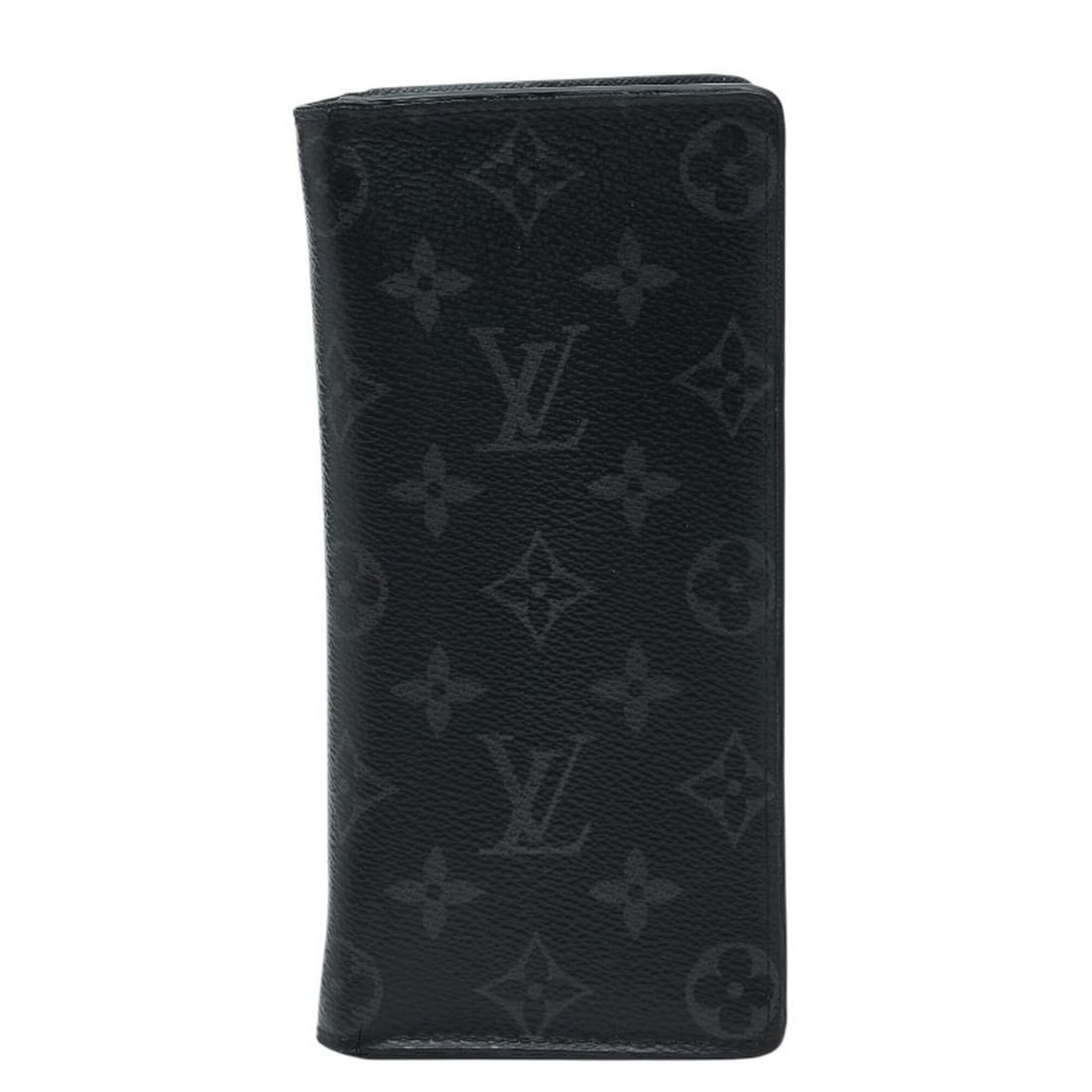 Louis Vuitton Monogram Eclipse Portefeuille Brazza Long Wallet M61697 Black Gray Leather Men's LOUIS: --- Catalog ---Category: SizeSize (HxWxD): 9.5cm x 19cm x 2cm / 3.74'' x 7.48'' x 0.78''Category: DesignType: Long wallet (bi-fold)Color: Black, GrayGender: MenMaterial: PVC , Leather Category: Genera