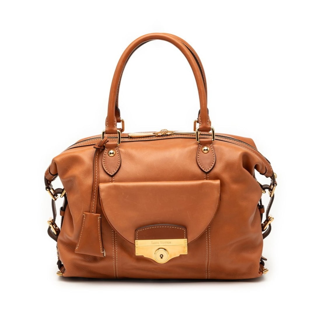 Louis Vuitton Sac VIP Customer Exclusive Handbag Boston Bag Brown Leather Women's LOUIS VUITTON (1 of 11)