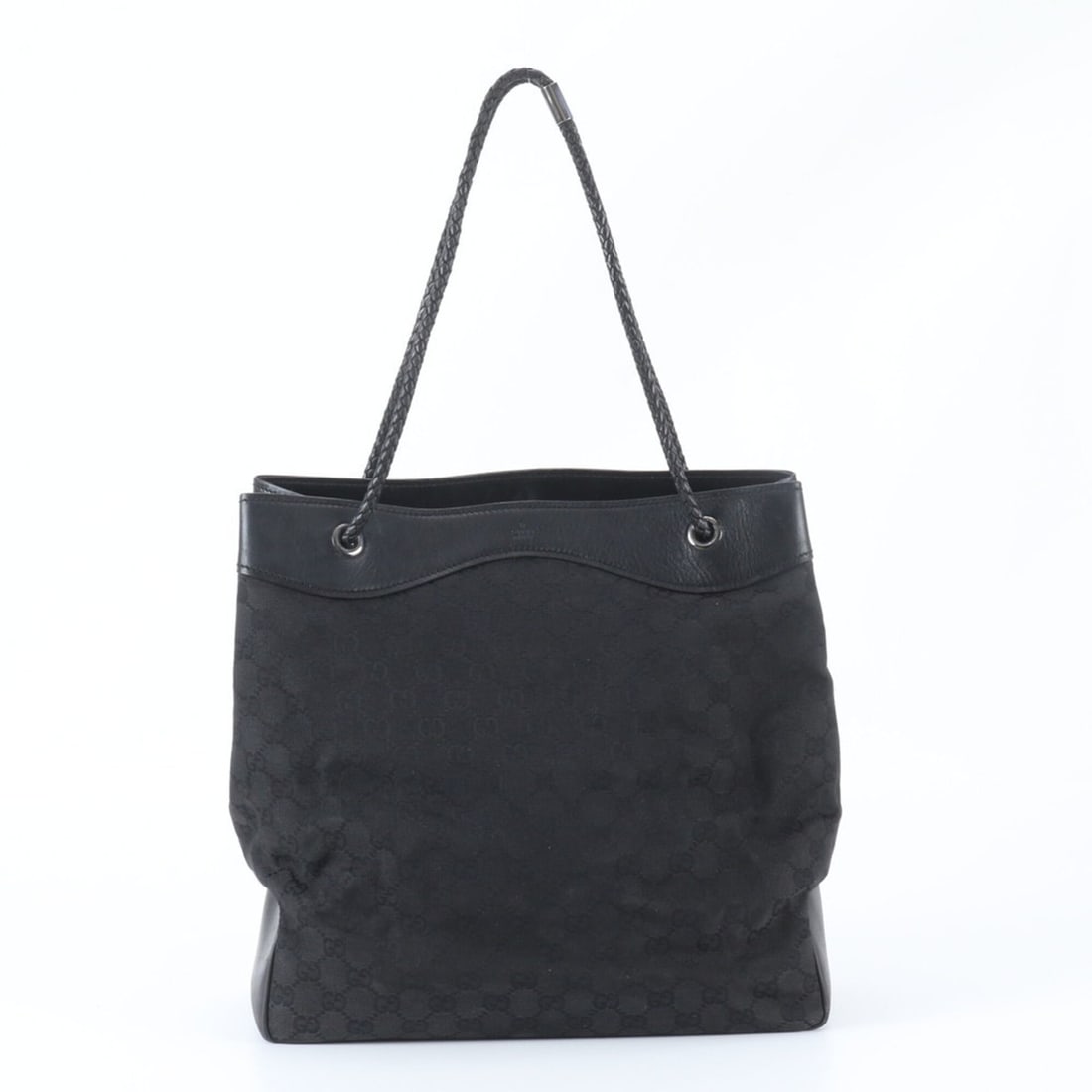 Gucci GG Canvas 109141 Leather Tote Bag Handbag Shoulder Black Women's: --- Catalog ---Category: SizeSize (HxWxD): 32cm x 32cm x 16cm / 12.59'' x 12.59'' x 6.29''Category: DesignType: Handbag, Tote bagColor: BlackGender: WomenMaterial: Leather Category: GeneralMPN: 109141
