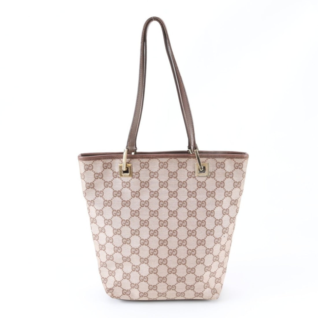 Gucci GG Canvas 002 1099 Leather Handbag Tote Bag Brown Women's: --- Catalog ---Category: SizeSize (HxWxD): 24cm x 17cm x 9cm / 9.44'' x 6.69'' x 3.54''Category: DesignType: Handbag, Tote bagColor: BrownGender: WomenMaterial: Leather , Canvas Category: GeneralMPN: 