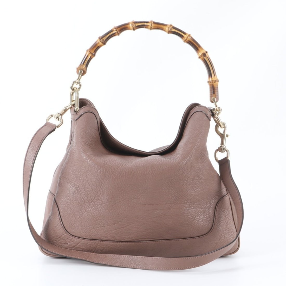 Gucci Bamboo Diana 282315 Leather 2-Way Shoulder Bag, Crossbody Handbag, Tote Bag for Women: --- Catalog ---Category: SizeSize (HxWxD): 32cm x 39cm x 10cm / 12.59'' x 15.35'' x 3.93''Strap Length: 98cm / 38.58''Handle Length: 49cm / 19.29''Category: DesignType: Handbag, Shoulder bag, Tote bag