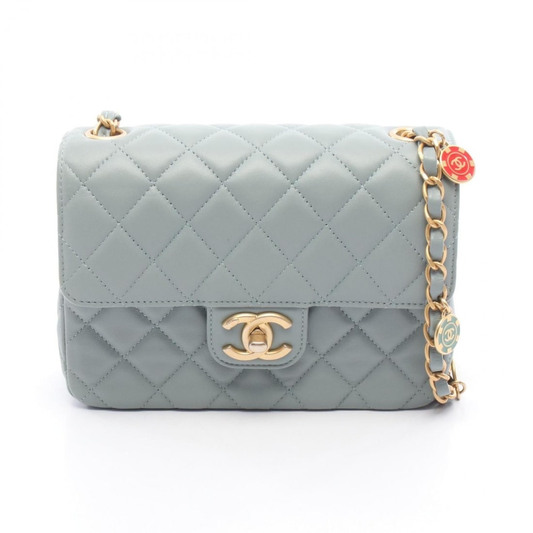 Chanel Mini Matelassé Shoulder Bag/Handbag, Leather, Women's, Blue, AS3738: --- Catalog ---Category: SizeSize (HxWxD): 12cm x 16cm x 4cm / 4.72'' x 6.29'' x 1.57''Strap Length: 117cm / 46.06''Category: DesignType: Handbag, Shoulder bagColor: BlueGender: WomenMaterial: Leather