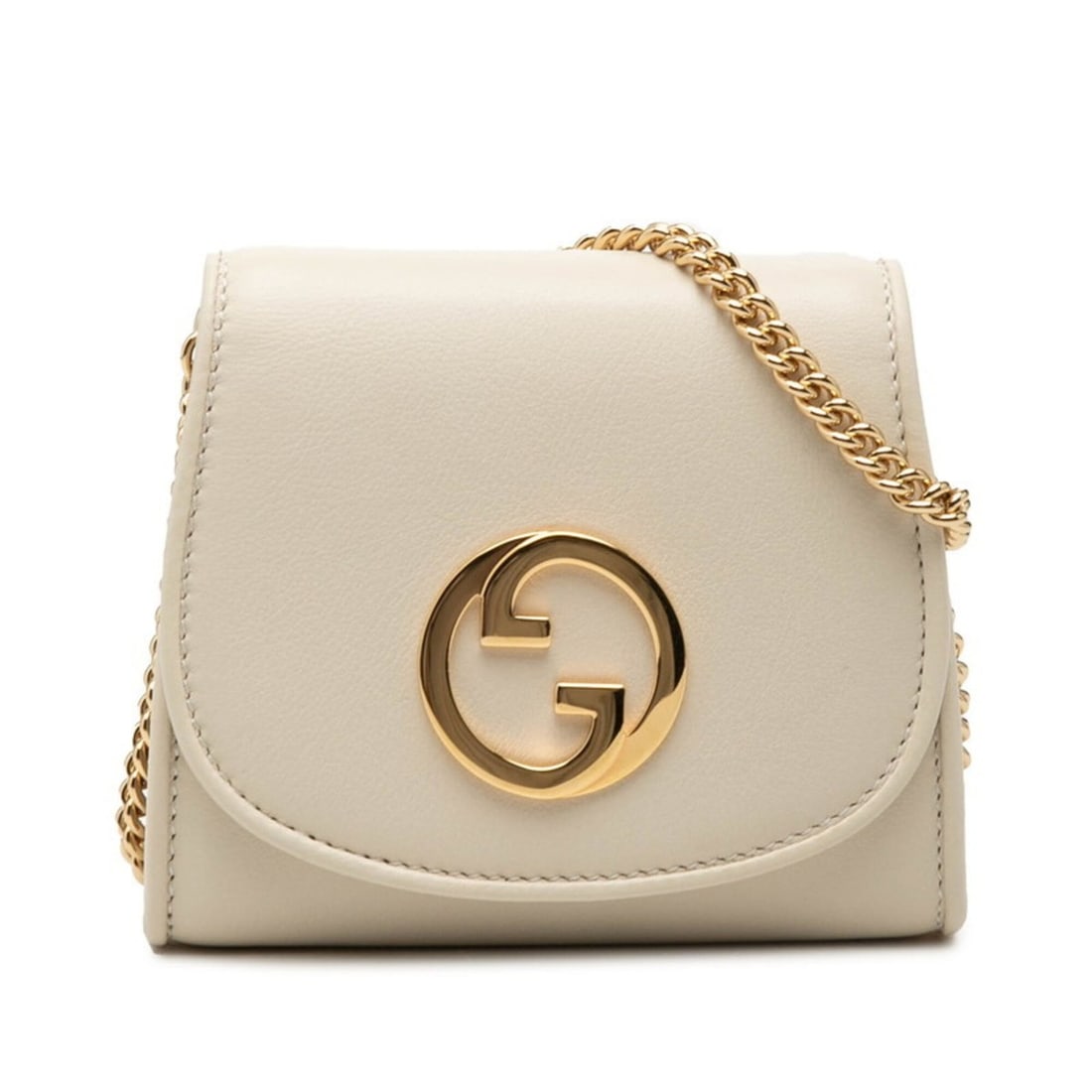 Gucci Interlocking G Blondie Medium Wallet Chain Shoulder Bag 725219 White Leather Women's GUCCI: --- Catalog ---Category: SizeSize (HxWxD): 10.5cm x 12.5cm x 2cm / 4.13'' x 4.92'' x 0.78''Category: DesignType: Shoulder bagColor: WhiteGender: WomenMaterial: Leather Category: GeneralMPN: 725219Bran