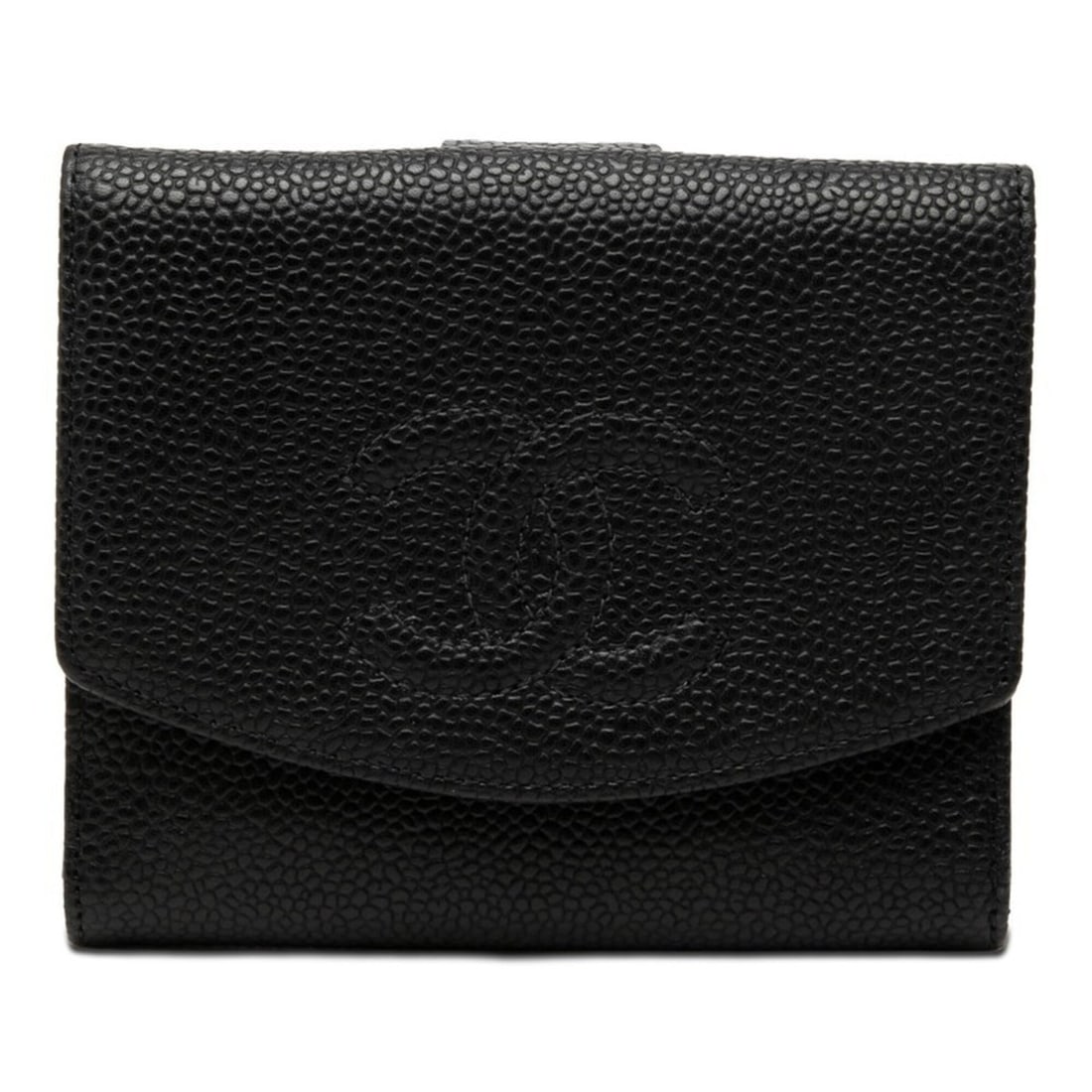 Chanel Coco Mark Bi-fold Wallet, Black Caviar Leather, Women's CHANEL (1 of 14)