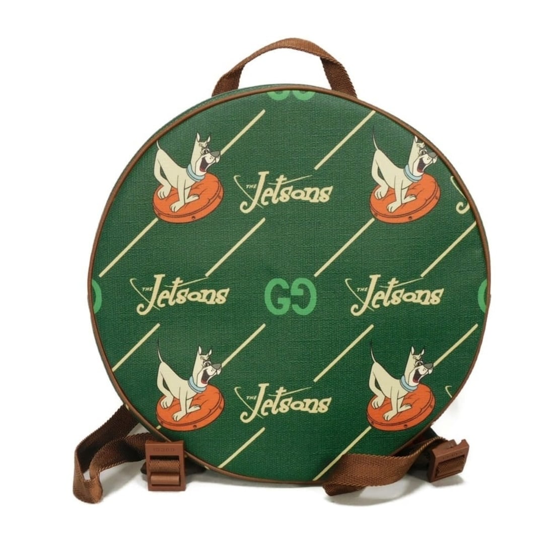 Gucci GUCCI Backpack The Jetsons Round Space Family Astro Children's Green 752358 FAB9I 3055 Men's: --- Catalog ---Category: SizeSize (HxWxD): 27.5cm x 27.5cm x 10cm / 10.82'' x 10.82'' x 3.93''Category: DesignType: BackpackColor: GreenGender: Men,WomenMaterial: PVC , Canvas Category: GeneralBrand: 