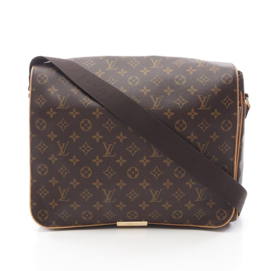 Louis Vuitton LOUIS VUITTON Abesses Shoulder Bag Handbag Coated Canvas Leather Monogram Men's: --- Catalog ---Category: SizeSize (HxWxD): 28cm x 36cm x 10cm / 11.02'' x 14.17'' x 3.93''Category: DesignType: Handbag, Shoulder bagColor: Brown, MonogramGender: Men,WomenMaterial: Coated canvas Cate