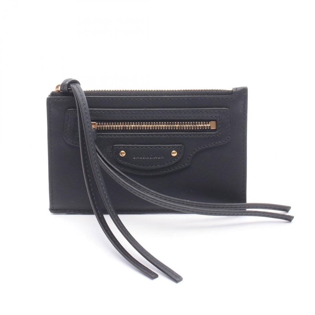 Balenciaga Neo Classic Long Coin & Card Holder Wallet - Leather, Women's, Black (640110) (1 of 9)