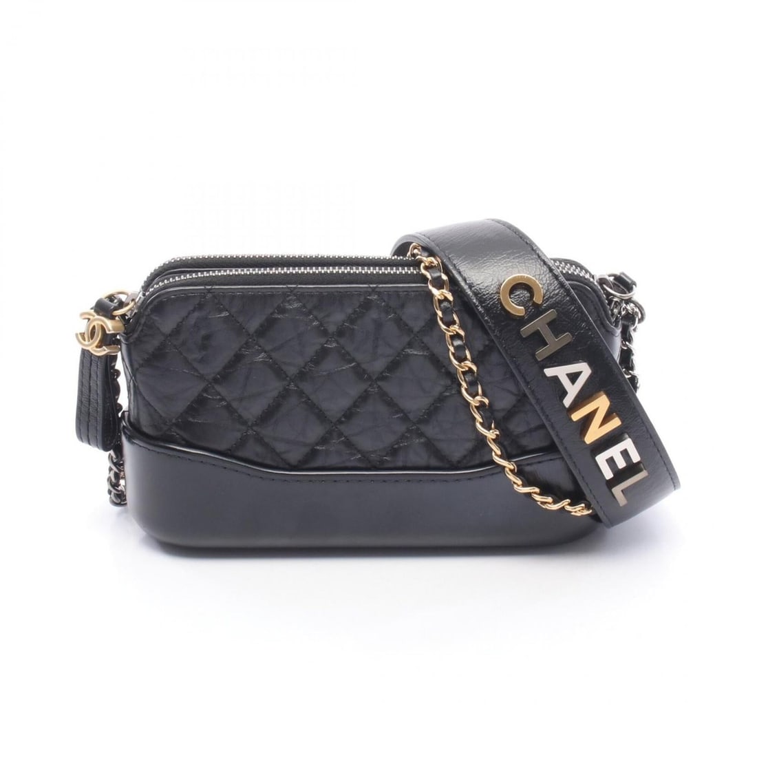 Chanel Gabrielle Shoulder Bag/Handbag, Calfskin Leather, Women's, Black (A94505) (1 of 12)