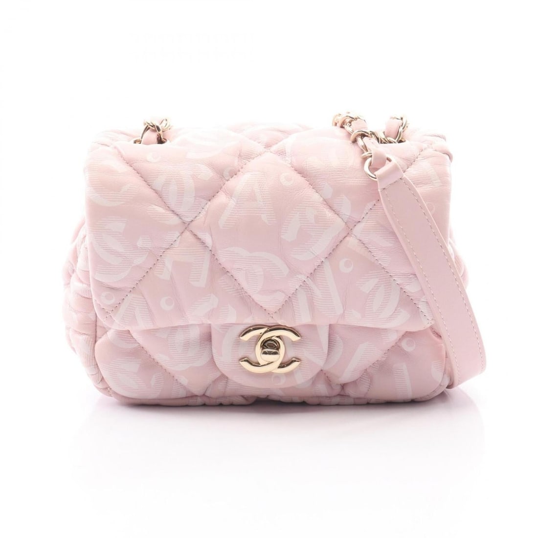 Chanel Matelassé Coconeige Shoulder Bag/Handbag, Lambskin Leather, Women's, Pink (1 of 12)
