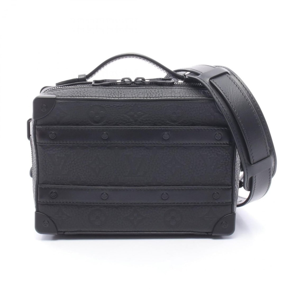 Louis Vuitton LOUIS VUITTON Handle Soft Trunk 2-Way Shoulder Bag Handbag Leather Monogram Taurillon: --- Catalog ---Category: SizeSize (HxWxD): 14.5cm x 21cm x 7cm / 5.7'' x 8.26'' x 2.75''Category: DesignType: Handbag, Shoulder bagColor: Black, NoirGender: MenMaterial: Monogram , Leather Leather/Fur
