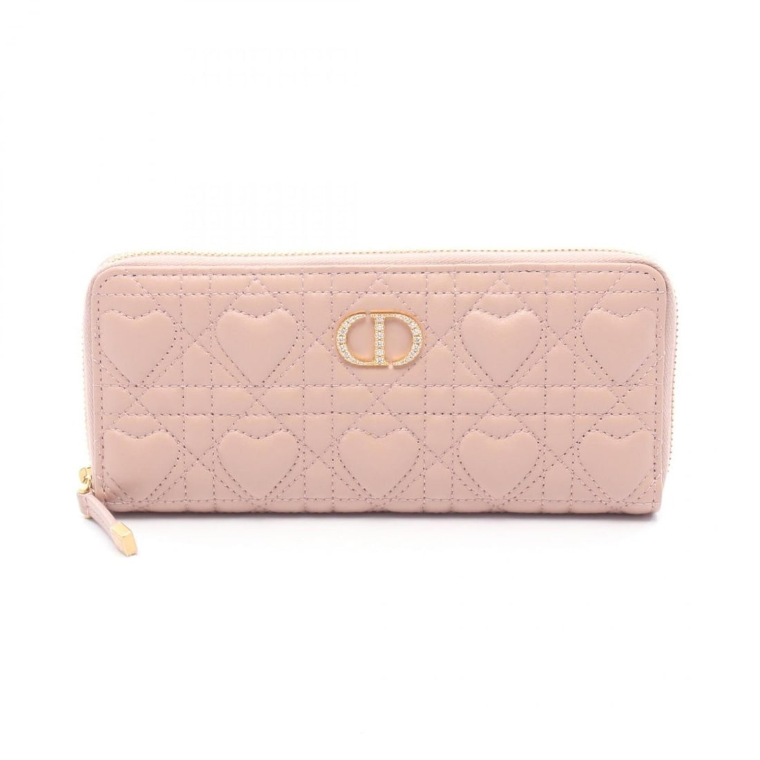Christian Dior Dior MISS CARO VOYAGEUR Heart Cannage Round Long Wallet, Lambskin Leather, Women's,: --- Catalog ---Category: SizeSize (HxWxD): 9cm x 19.5cm x 2cm / 3.54'' x 7.67'' x 0.78''Category: DesignType: Long wallet (bi-fold)Color: PinkGender: WomenMaterial: Leather Leather/Fur Type: LambskinC