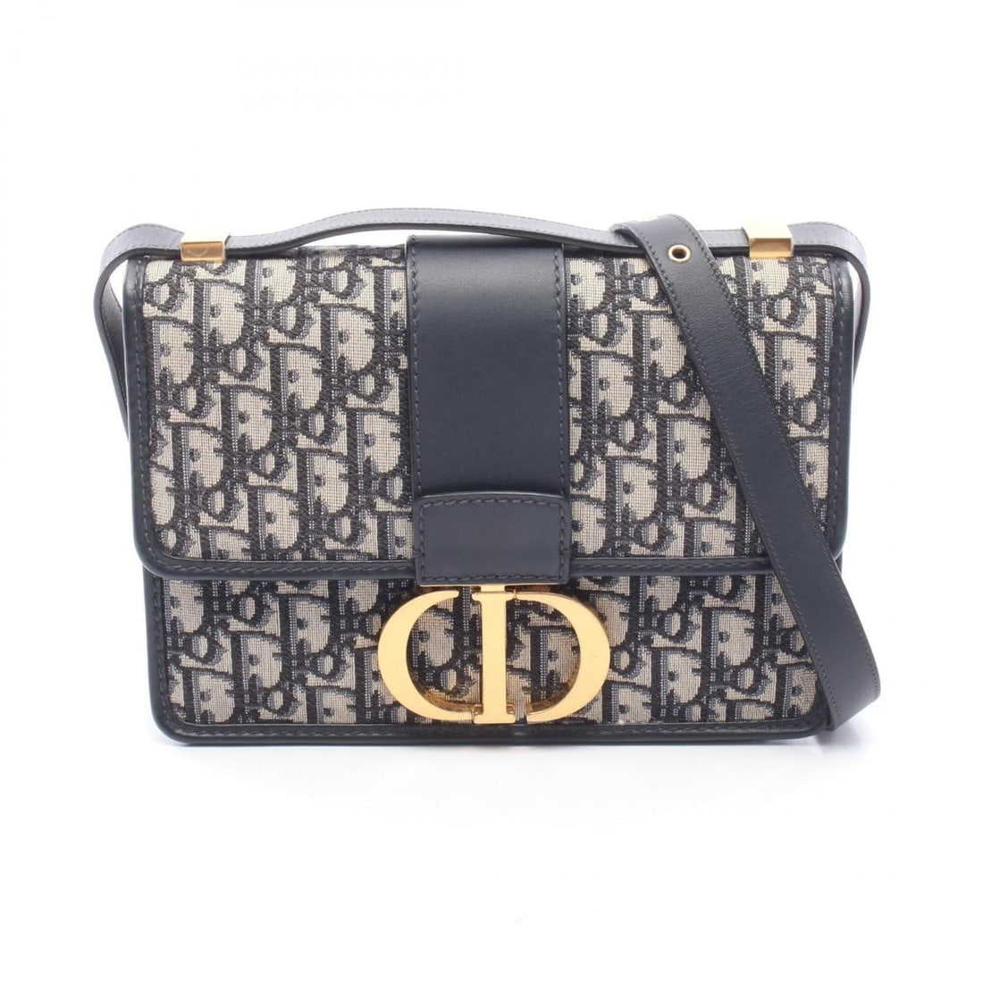 Christian Dior Dior 30 Montaigne Oblique Jacquard Shoulder Bag/Handbag, Canvas and Leather, Women's,: --- Catalog ---Category: SizeSize (HxWxD): 17cm x 24cm x 6cm / 6.69'' x 9.44'' x 2.36''Category: DesignType: Handbag, Shoulder bagColor: Beige, NavyGender: WomenMaterial: Canvas , Leather Category: Ge