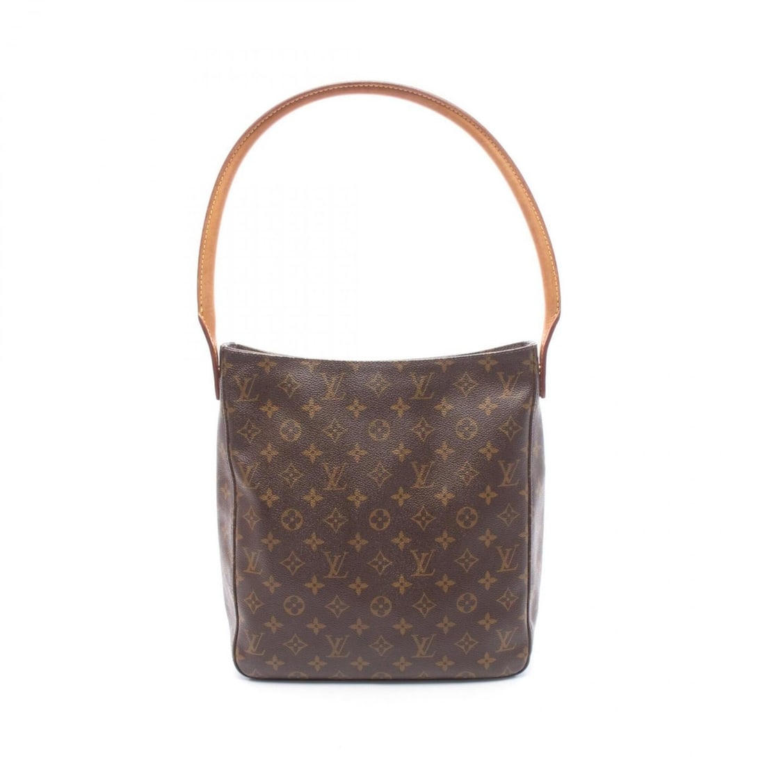 Louis Vuitton Looping GM Shoulder Bag/Handbag, Coated Canvas and Leather, Monogram Pattern, Women's,: --- Catalog ---Category: SizeSize (HxWxD): 31cm x 28.5cm x 11cm / 12.2'' x 11.22'' x 4.33''Category: DesignType: Handbag, Shoulder bagColor: BrownGender: WomenMaterial: Coated canvas , PVC , Leather ,