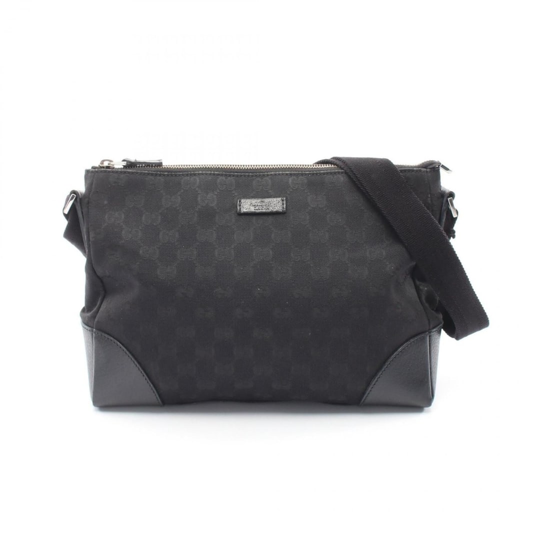 Gucci GG Canvas Shoulder Bag Handbag Leather Women's Black 114273: --- Catalog ---Category: SizeSize (HxWxD): 21cm x 28cm x 8cm / 8.26'' x 11.02'' x 3.14''Category: DesignType: Handbag, Shoulder bagColor: BlackGender: WomenMaterial: Canvas , Leather Category: General