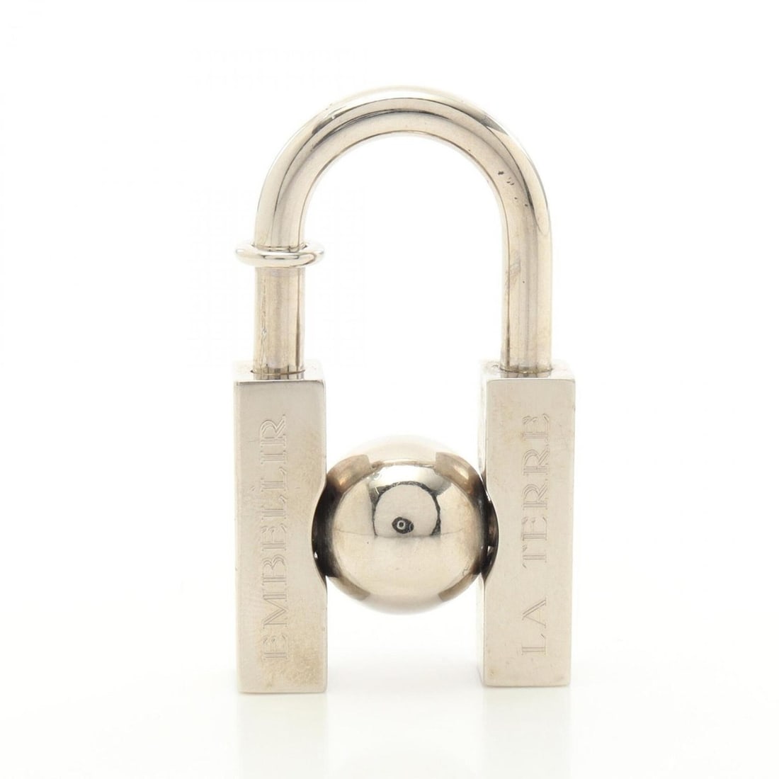 Hermes Cadena Charm L'HOMME PEUT EMBELLIR LA TERRE 2001 Limited Edition Accessory Metal Women's (1 of 10)