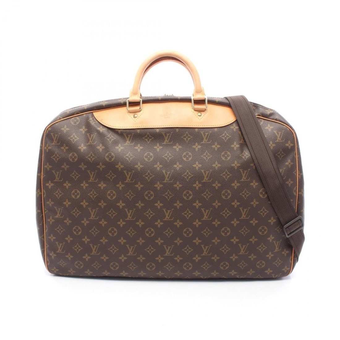 Louis Vuitton Alizé en Poche Boston Bag Handbag, Coated Canvas and Leather, Monogram Pattern, Men's: --- Catalog ---Category: SizeSize (HxWxD): 41cm x 55cm x 12cm / 16.14'' x 21.65'' x 4.72''Category: DesignType: Boston bag, HandbagColor: BrownGender: Men,WomenMaterial: Coated canvas , PVC , Monogram
