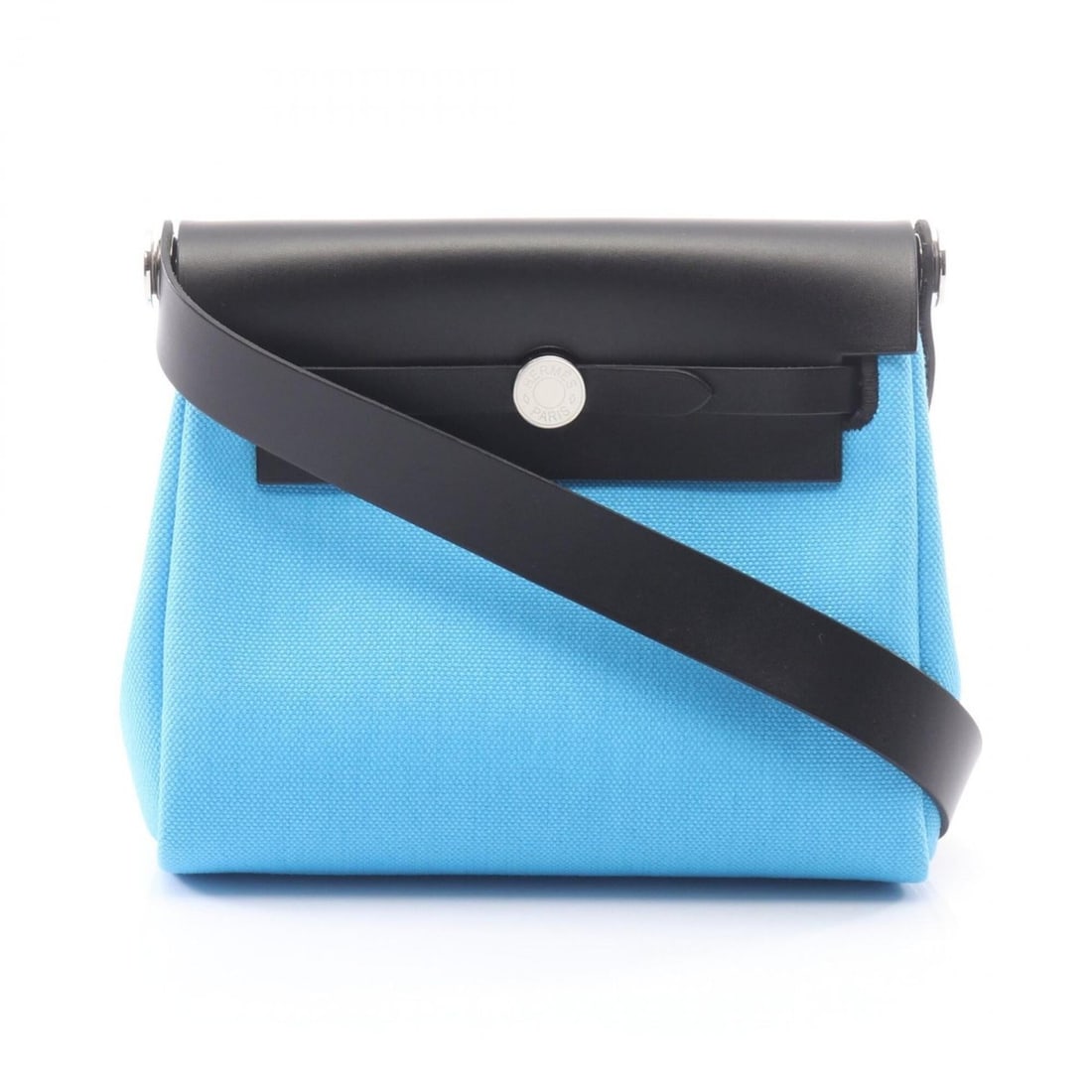 Hermes Herbag Zip Mini Shoulder Bag Handbag Canvas Leather Toile Military Vache Hunter Women's Blue: --- Catalog ---Category: SizeSize (HxWxD): 16cm x 20cm x 7cm / 6.29'' x 7.87'' x 2.75''Strap Length: 103cm / 40.55''Category: DesignType: Shoulder bagColor: Black, BlueGender: WomenMaterial: Canvas , 