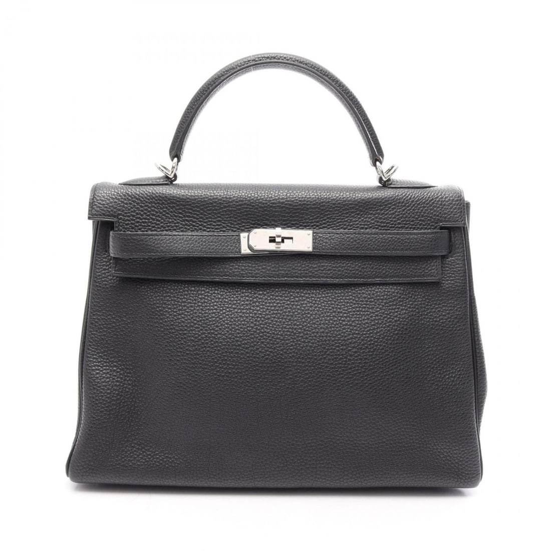 Hermes Kelly 32 2-Way Handbag, Leather Togo Leather, Women's, Black (1 of 11)