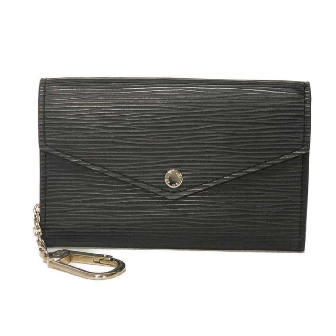 Louis Vuitton LOUIS VUITTON Coin Case Clefs Rabat Black Keyring Keychain Silver Pouch Key Epi Noir: --- Catalog ---Category: SizeSize (HxWxD): 8.3cm x 13cm x 2cm / 3.26'' x 5.11'' x 0.78''Category: DesignType: Coin purse/coin caseColor: Black, NoirGender: Men,WomenMaterial: Epi leather Category: Gen