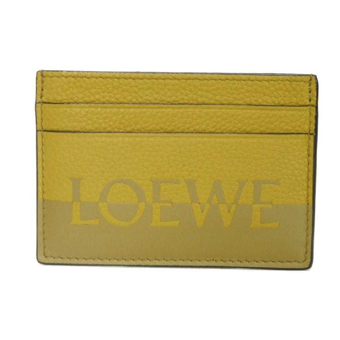 LOEWE Signature Plain Card Case, Bi-color Khaki Calf Smooth Pass Logo, Olive, C314322X01, Men's &: --- Catalog ---Category: DesignType: Card caseColor: Brown, OliveGender: Men,WomenMaterial: Leather Category: GeneralBrand: LoeweCategory: Physical PropertiesSize (HxWxD): 7cm x 10cm x 3mm / 2.75'' x 