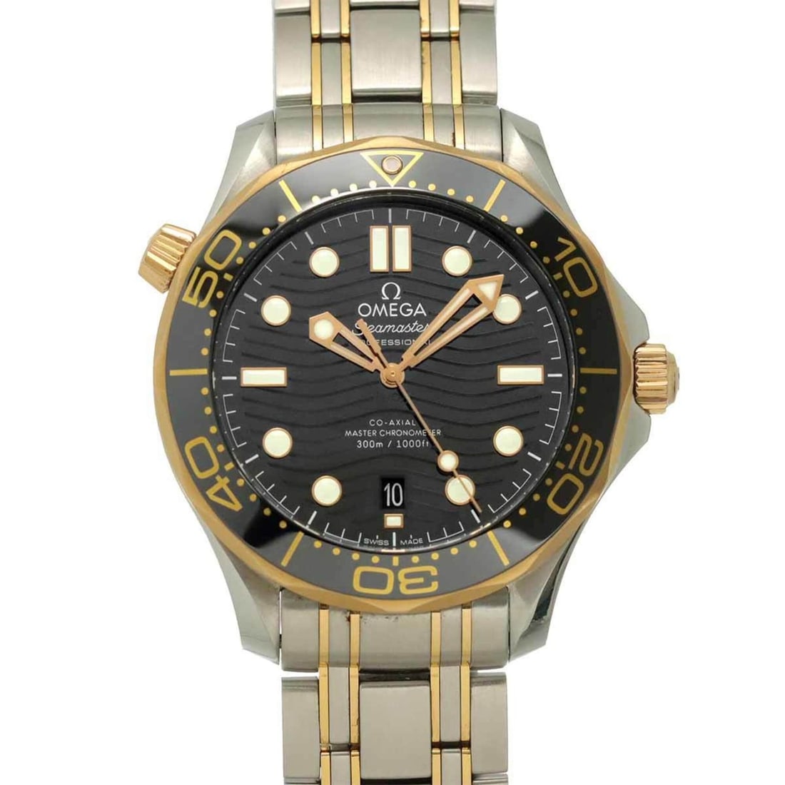 Omega Seamaster Diver 300 Co-Axial Master Chronometer Two-Tone 210 20 42 01 001 Men's Watch Date 18K (1 of 9)