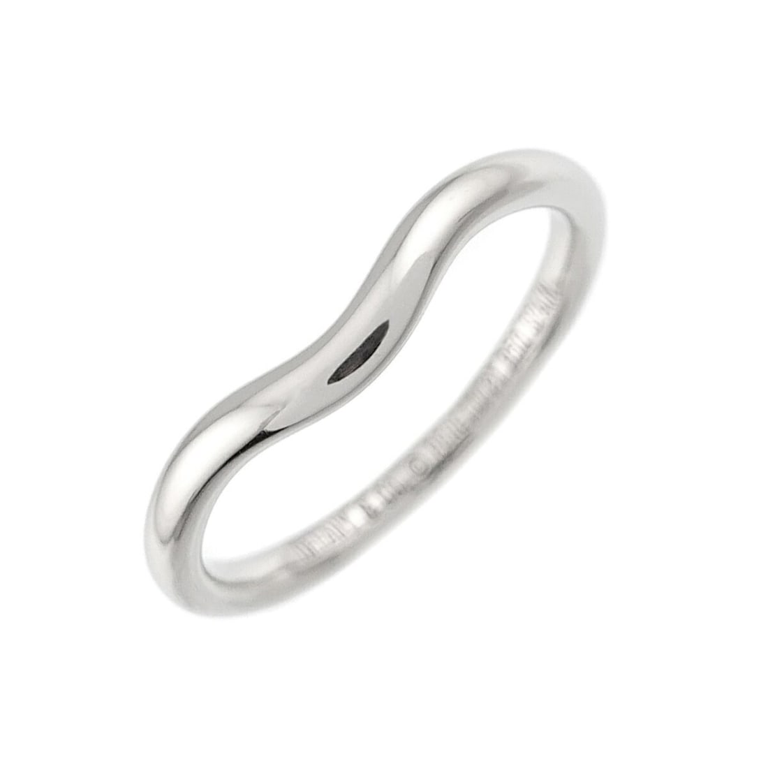 Tiffany & Co. Curved Band Ring (Pt Platinum): --- Catalog ---Category: SizeJP Size: 11US Size: 6Category: DesignType: Band ringGender: WomenMaterial: Platinum 950Category: GeneralBrand: Tiffany--- Item List ---Section: ConditionRanking: Rank SA U